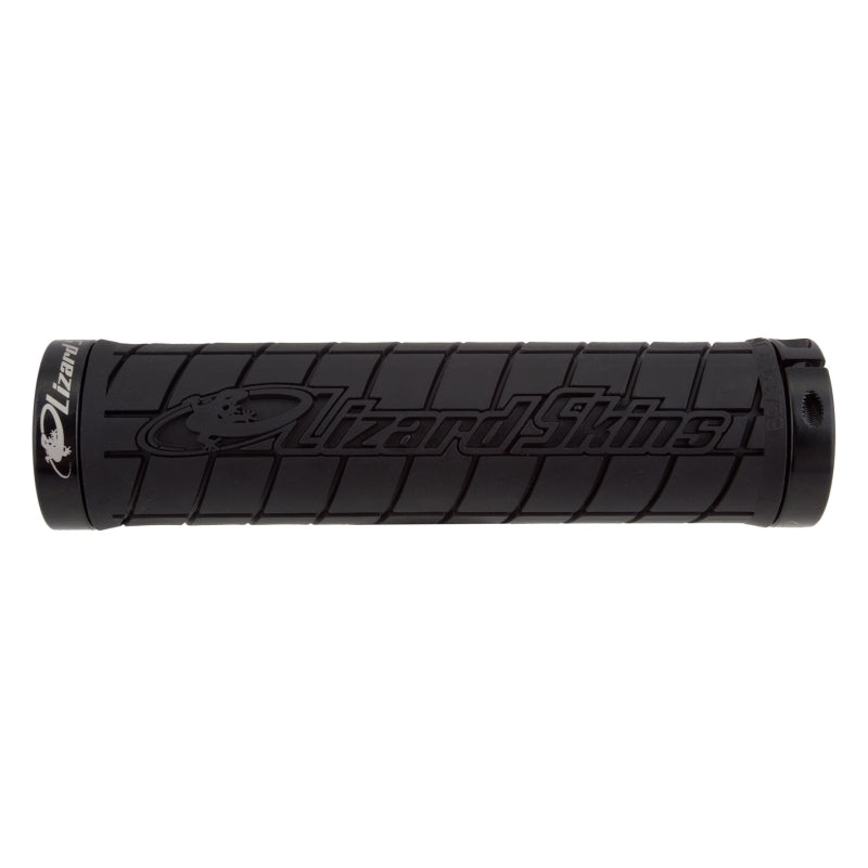 Lizard Skins Logo Lock On Grips w/ Black Clamps 130mm - Dual Lock On