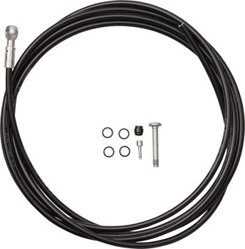 Magura Black Brake Hose 2500mm MT4/5/6/7/8 2500mm Pressed Banjo Fitting