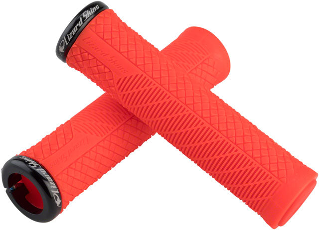 Lizard Skins Charger Evo Grips - Fire Red - Lock-On