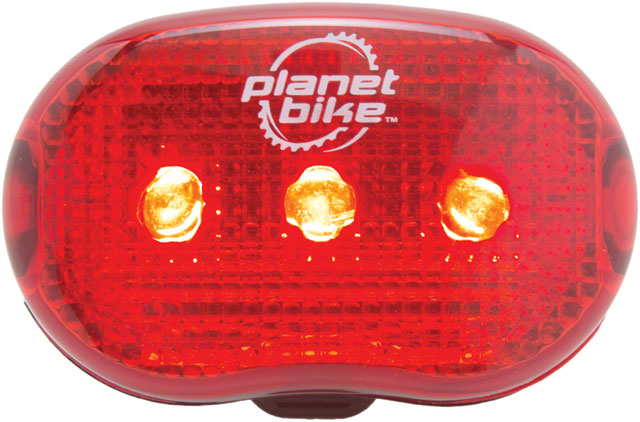 Planet Bike Beamer 1/Blinky 3 Headlight/Taillight Set - Black