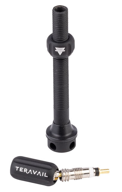 Teravail Alloy Tubeless Valves - 60mm - Matte Black