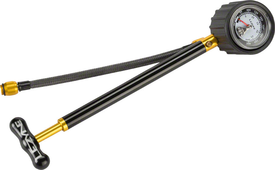 Lezyne Shock Drive Pump with Braided Hose and 400psi Gauge