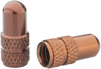 DEITY Presta Valve Caps Bronze